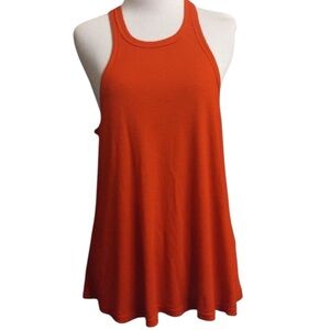FREE PEOPLE Intimately Loose Fit “Long Beach” Racerback Ribbed Tank Top, size M